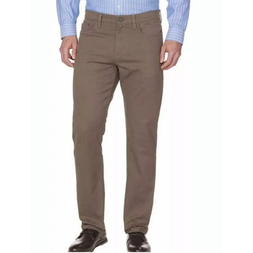 English Laundry Men's Tan Straight Leg Pants Size‎ Cotton Spandex Blend - 38x29